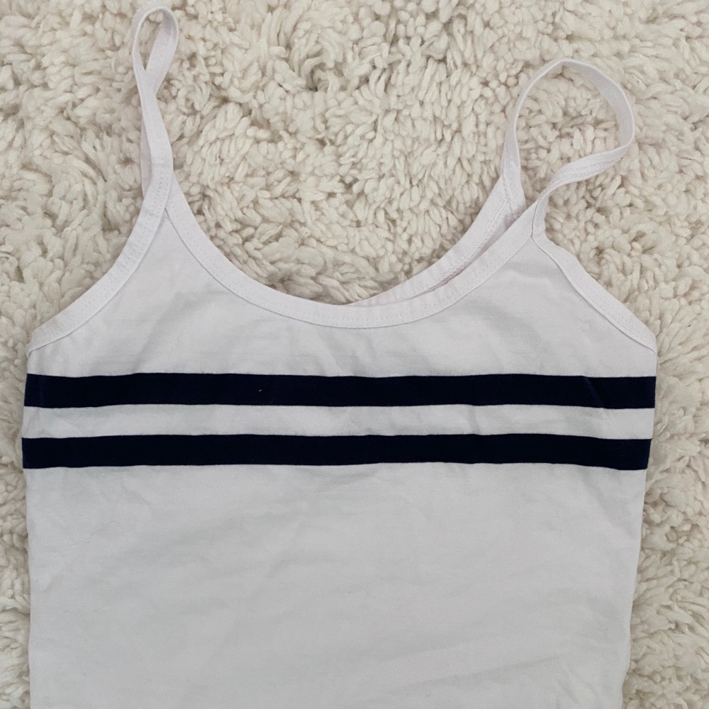 Blue and White stripe tank top